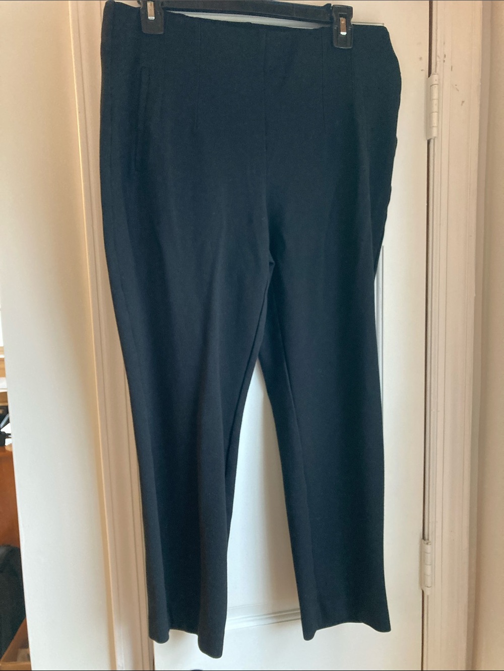Rafaella Black Straight-Leg Ponte Pants